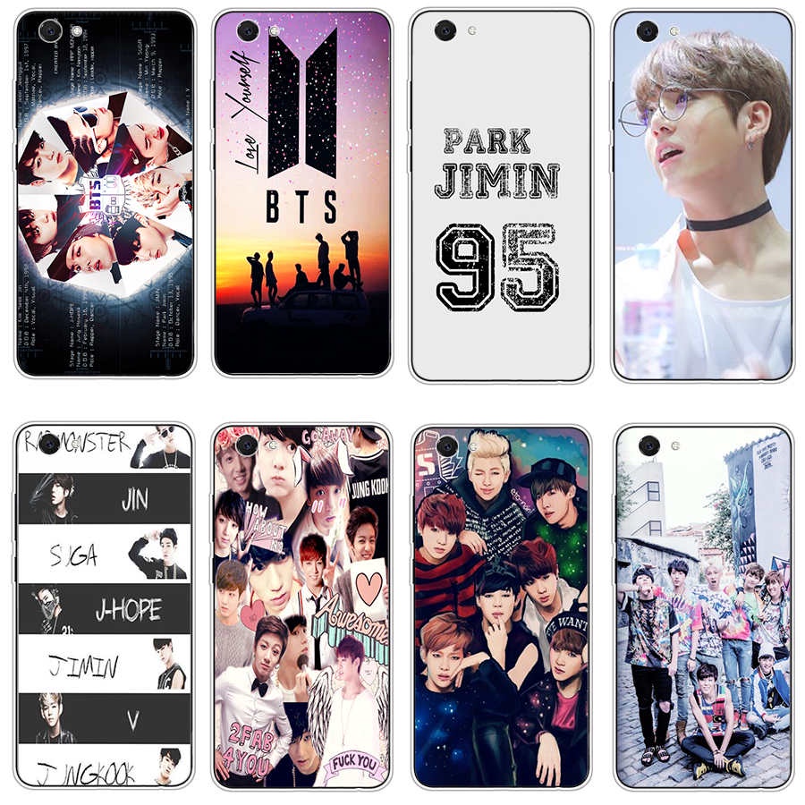 Vivo y55 y71 y7i y81 y8i Soft Silicone TPU Casing phone Cases Cover BTS ...