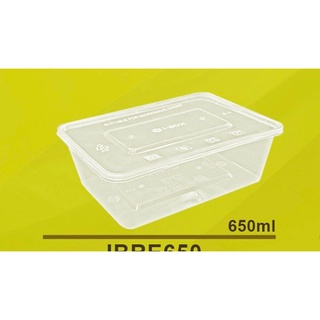 Microwavable Plastic Container Rectangular 650ml – Biz Asia