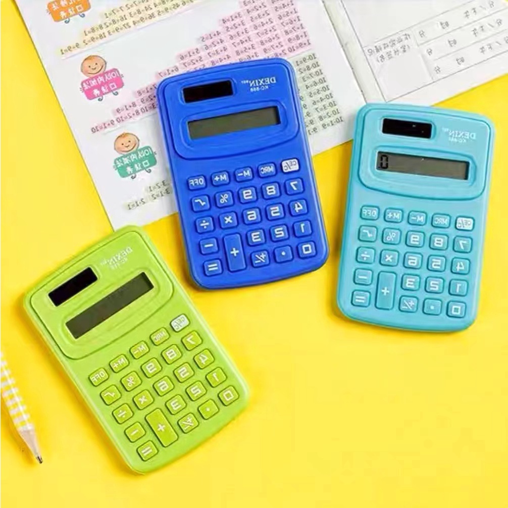 Mini electronic calculator 8 digits display/battery,school/office