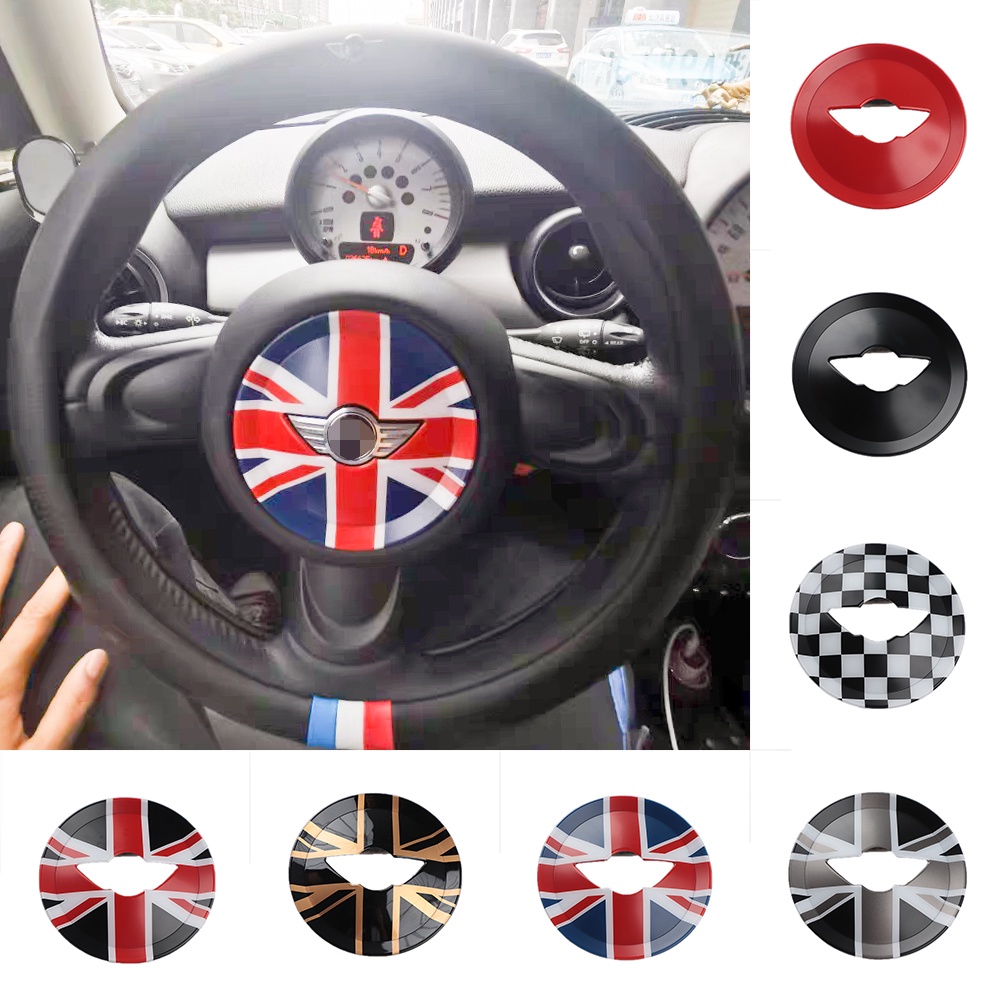 Union Jack Steering Wheel Center Panel Car Sticker For MINI Cooper One