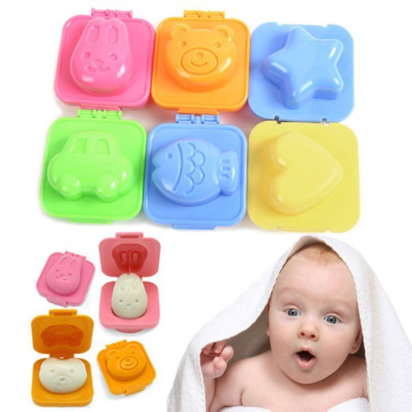 Set Of 6 Funny Bento Pressed Rice Molds (Duc Anh 888) | Shopee Philippines