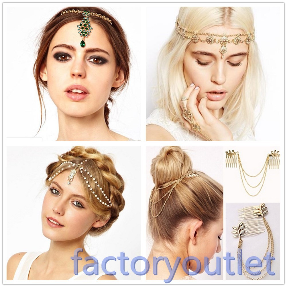 rhinestone chain headpiece