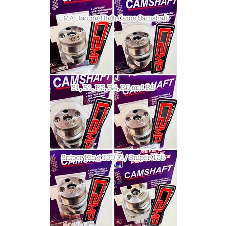 UMA Racing High Cams Camshaft S1, R1, R3, R4, R5 and R8 Sniper King 150 ...
