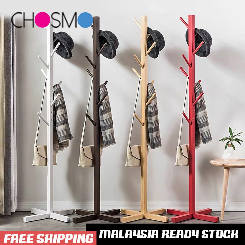 Clothes Hanger Rack Coat Hanger Pole Rack Handbag Movable Storage Rak ...