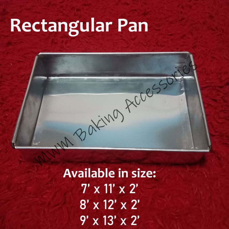 Rectangular Pan Cake Pan 7x11 8x12 9x13 Shopee Philippines