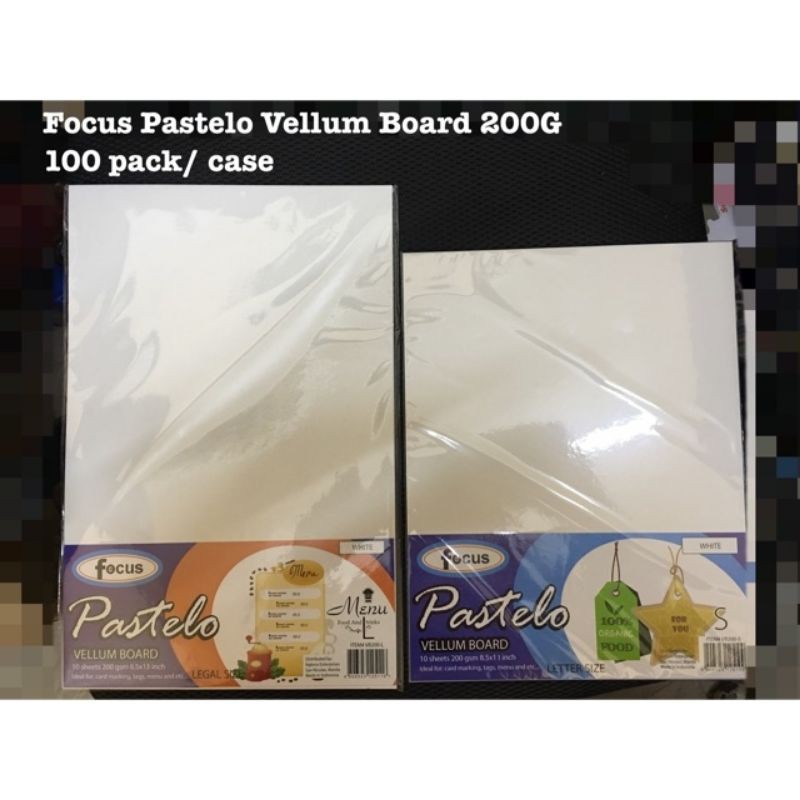 Focus Vellum Board Long (10 sheets) Shopee Philippines