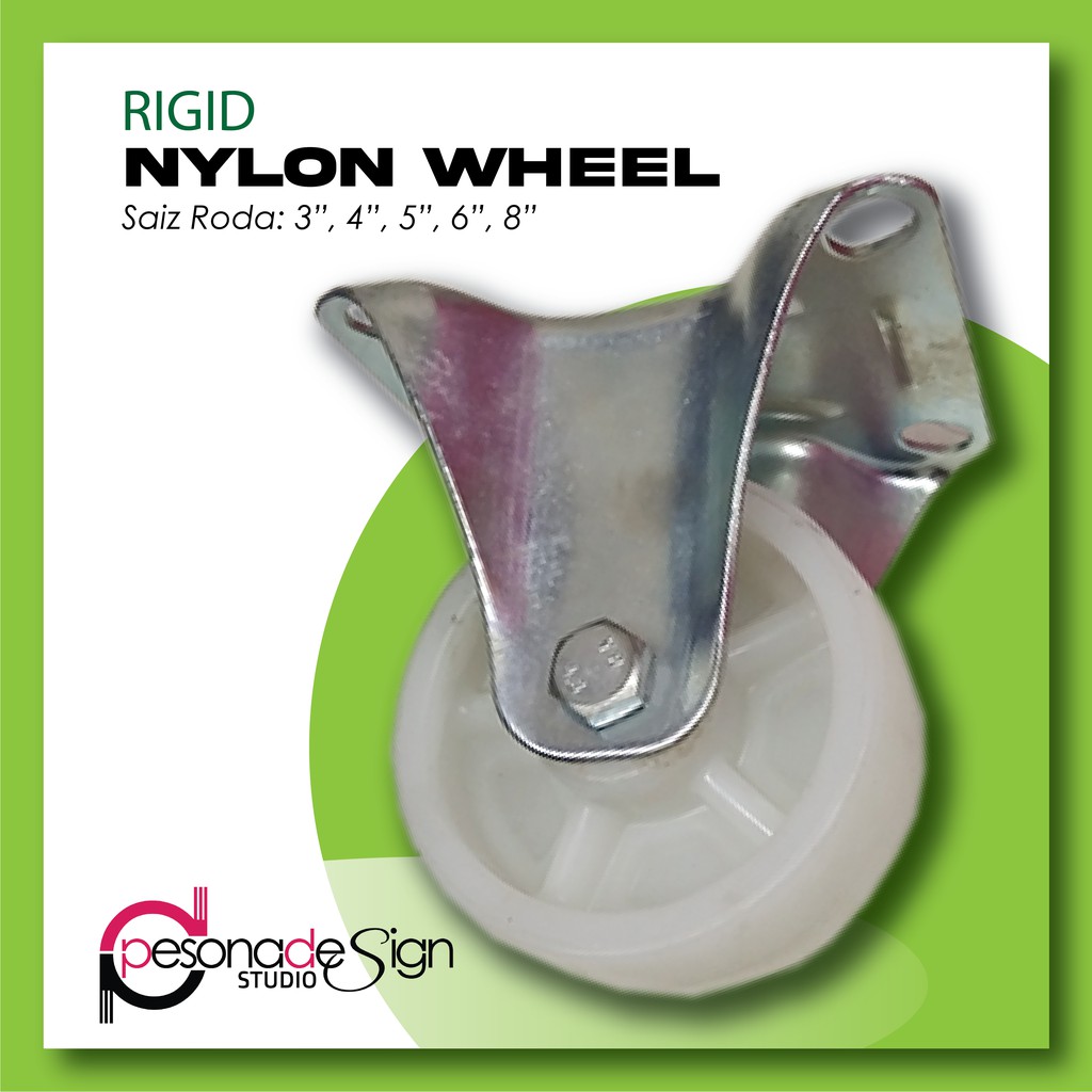 HEAVY DUTY RIGID NYLON WHEEL | Shopee Philippines