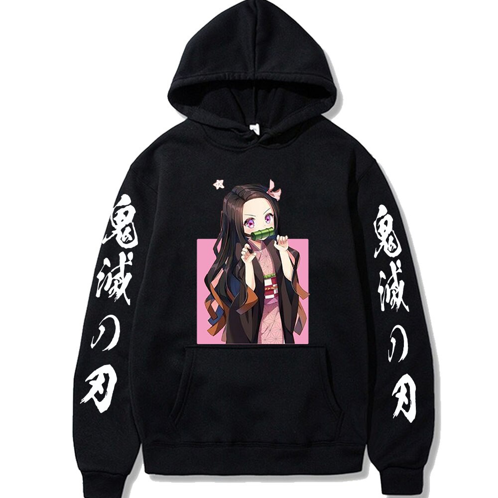 Anime Demon Slayer Sweatshirt Nezuko Kamado Hoodies Harajuku Demon ...