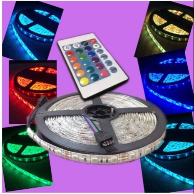 12v 5M RGB SMD 5050 Led Strip Light Set IP44 With Controller | Shopee ...