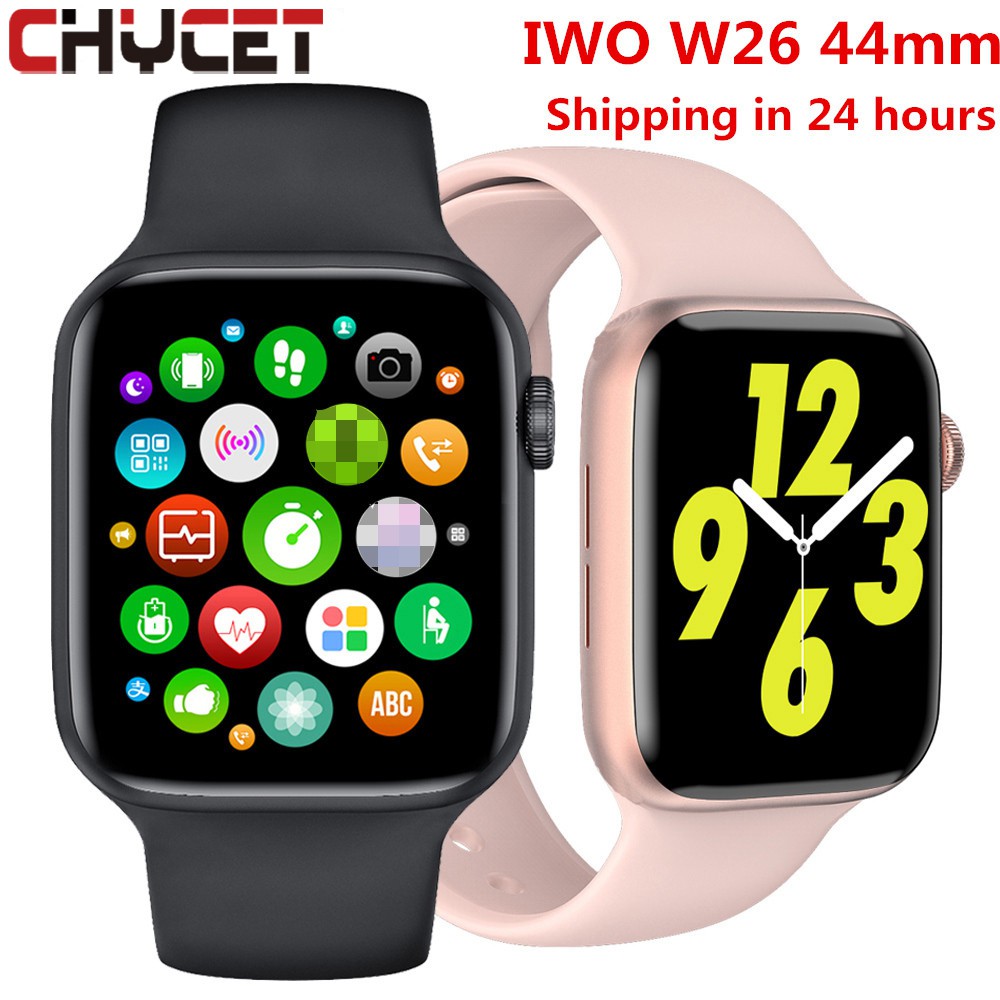 2021 Original IWO W26 Smart Watch Men Women Heart Rate Blood