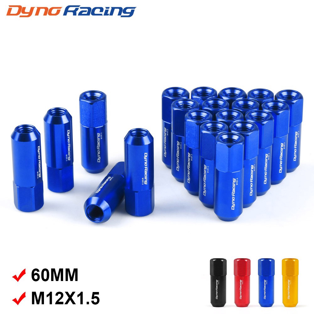 Dynoracing 60MM M12*1.5 Wheel Nuts New 20PCS Racing Lug Wheel Nuts ...