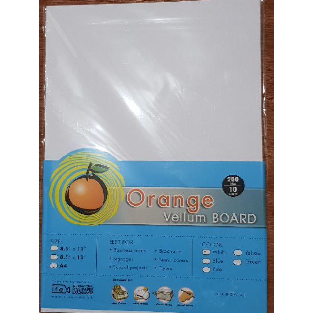 A4 deals vellum board