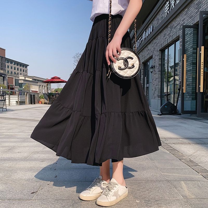 Plain Maxi Skirt Cotton Long Skirts Casual Skirts