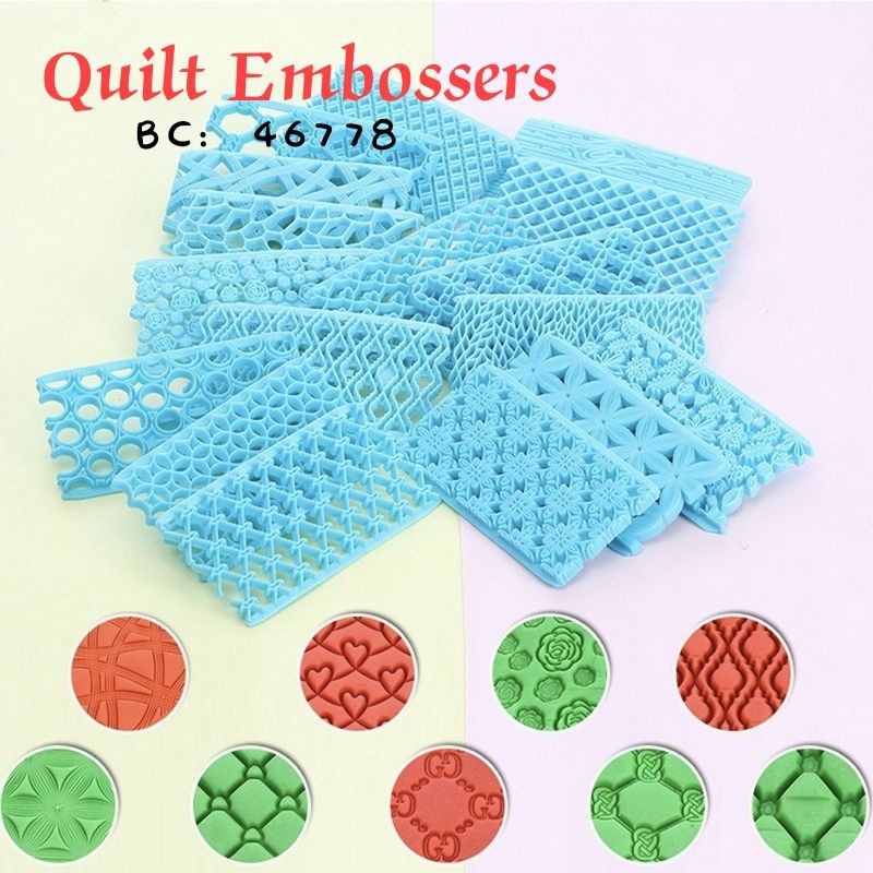 Quilt Embossers Pattern Texture Clay embosser Fondant texture