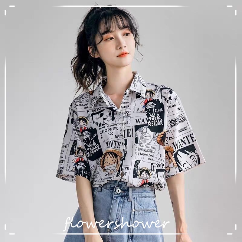 Women's Shirts Hong Kong Style Oversized Korean Fashion Polo Shirts Tops |  Shopee Philippines