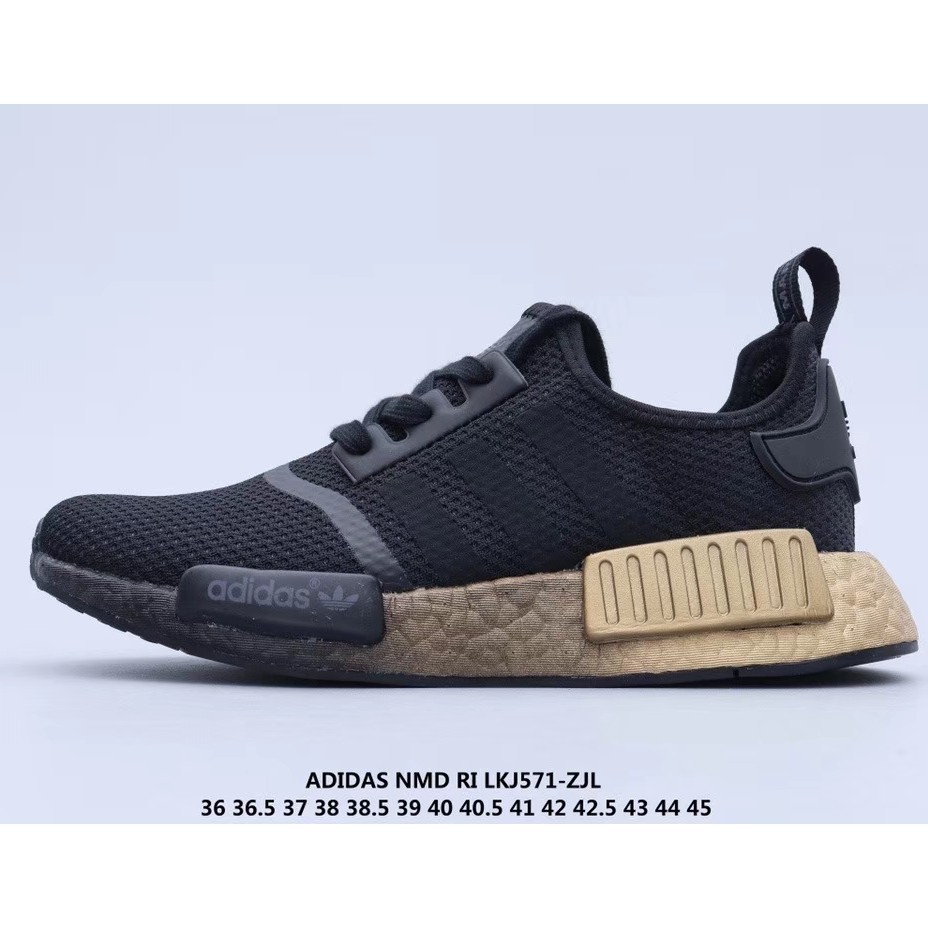 Adidas nmd mens black and clearance gold