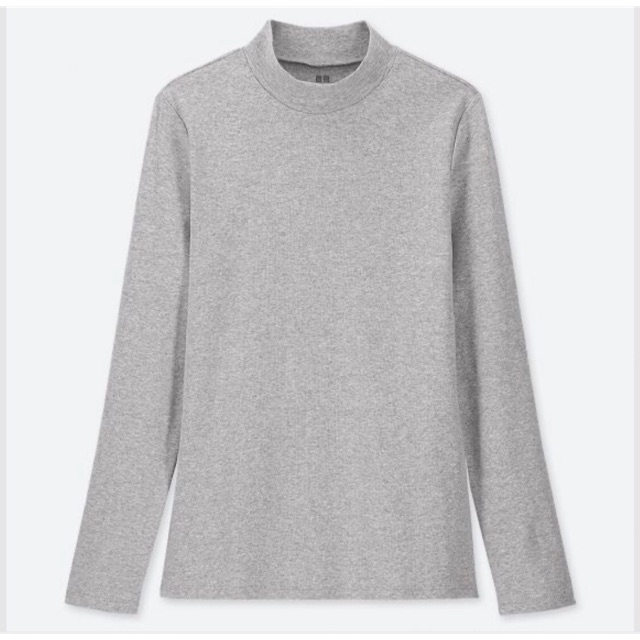 Uniqlo Women's Ribbed High Neck Long-Sleeve T-Shirt