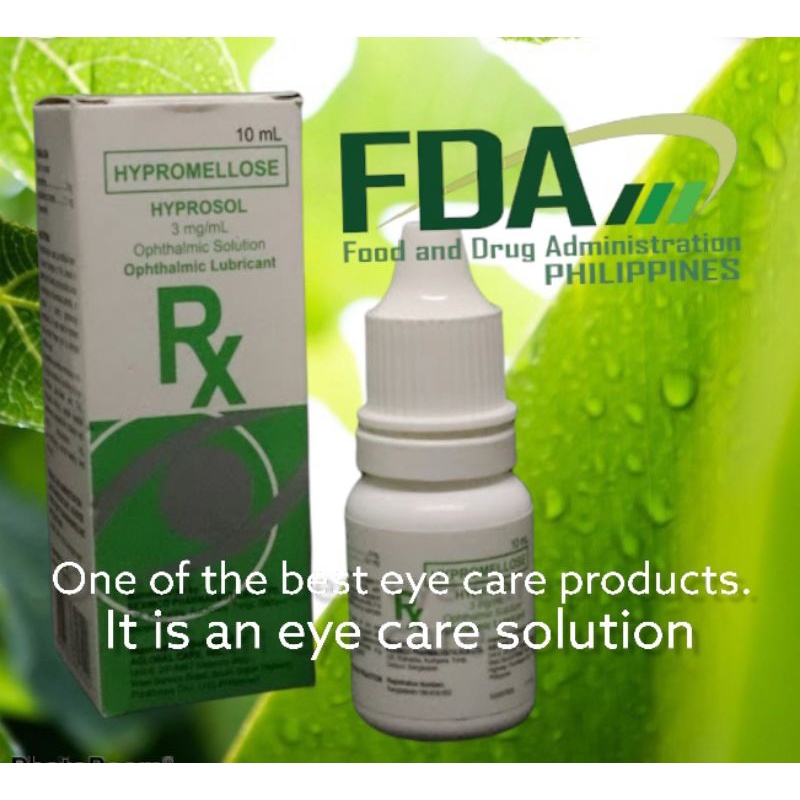 Hypromellose Hyprosol Ophthalmic Solution 3mg / ml 10ml Shopee