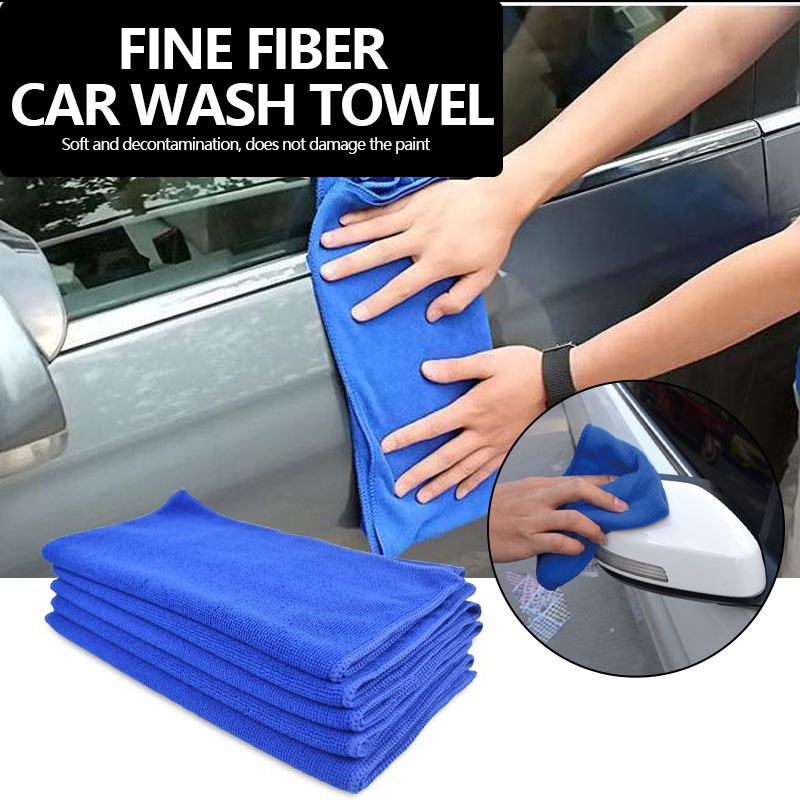 4pcs Car Soft Microfiber Absorbent Wash Cleaning Auto Wiping Rags Super ...