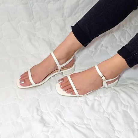 One inch deals heel sandals