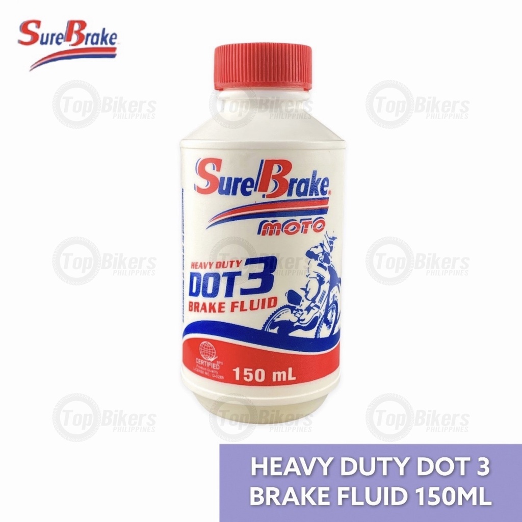 Sure Brake Heavy Duty DOT 3 Brake Fluid 150mL | Shopee Philippines