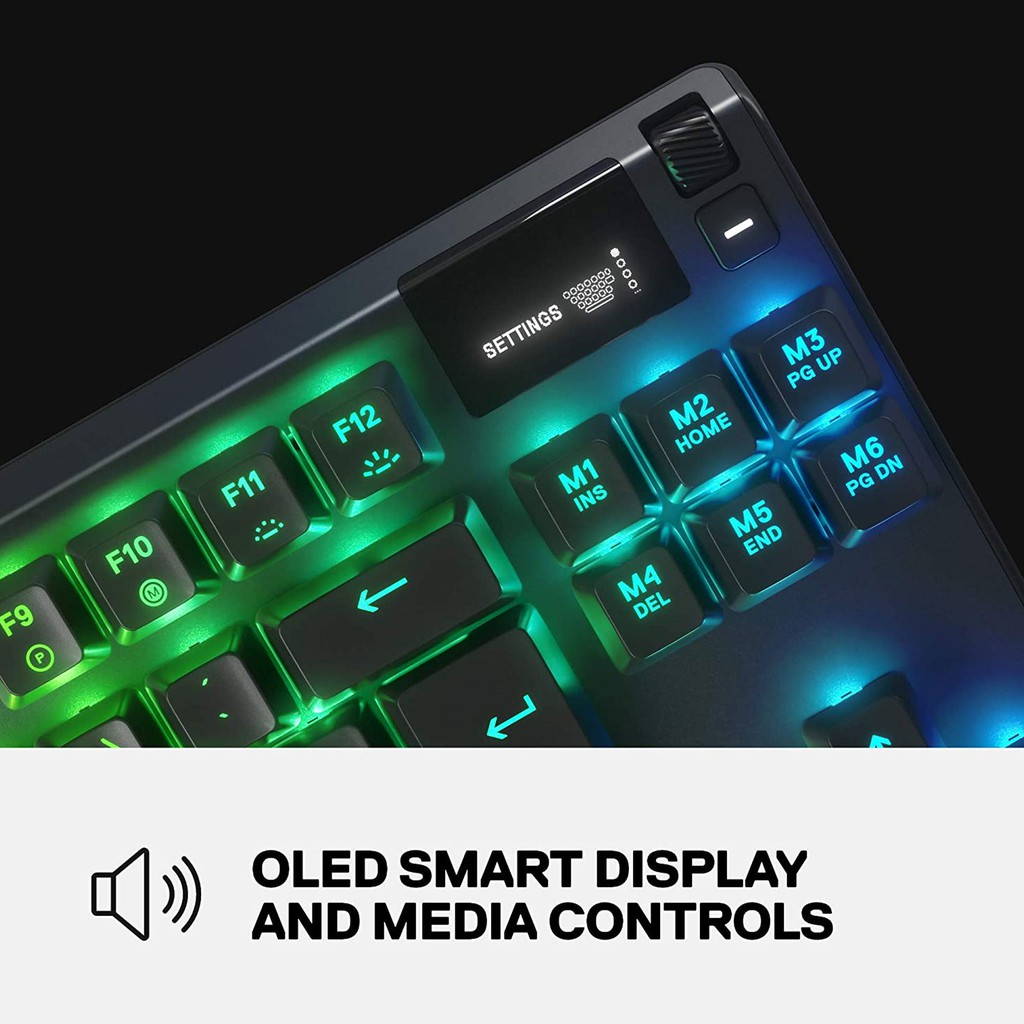 SteelSeries Apex 7 Tkl Compact Mechanical Gaming Keyboard Red Linear ...