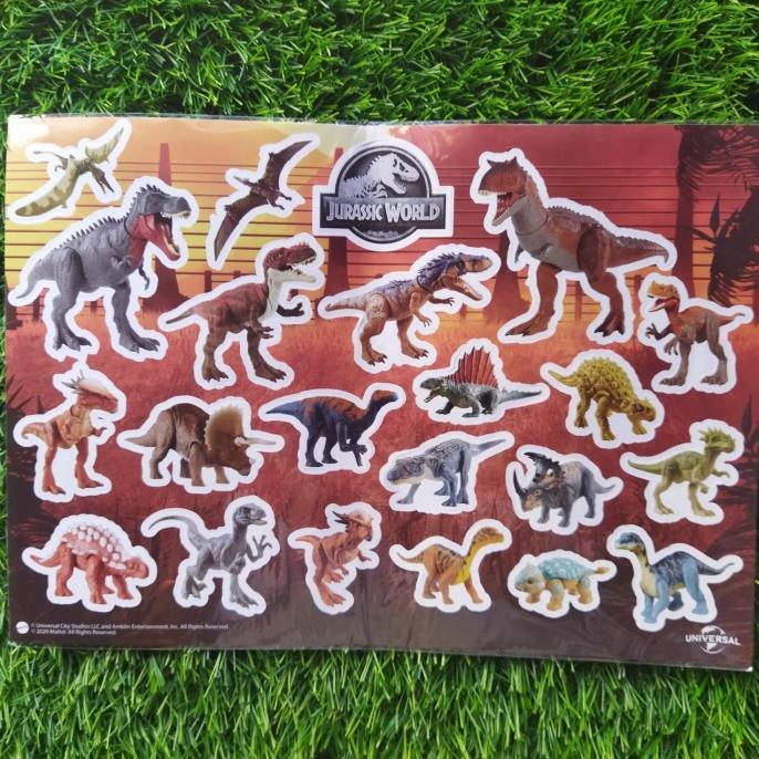 Jurassic world mattel Sticker Shopee Philippines