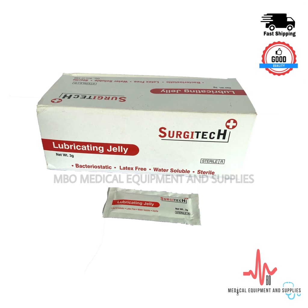 Surgitech Lubricating Jelly 3g (100pcs) , 5g (150pcs) Shopee Philippines
