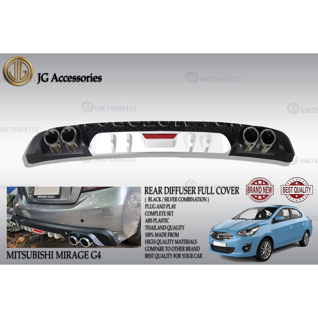 thumbnail image 2 of Chrome Front Left Lower Bumper Molding For Mitsubishi Mirage & Mirage G4 (2021-2024) 2 of 3