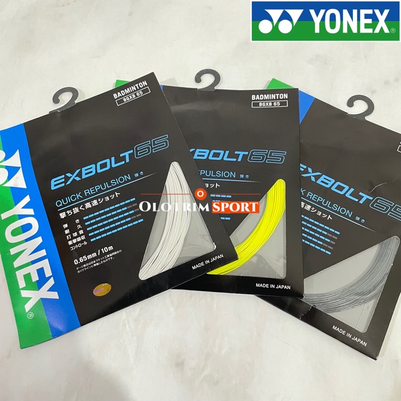 Original YONEX EXBOLT 65 JP JAPAN EDITION Badminton Strings | Shopee ...