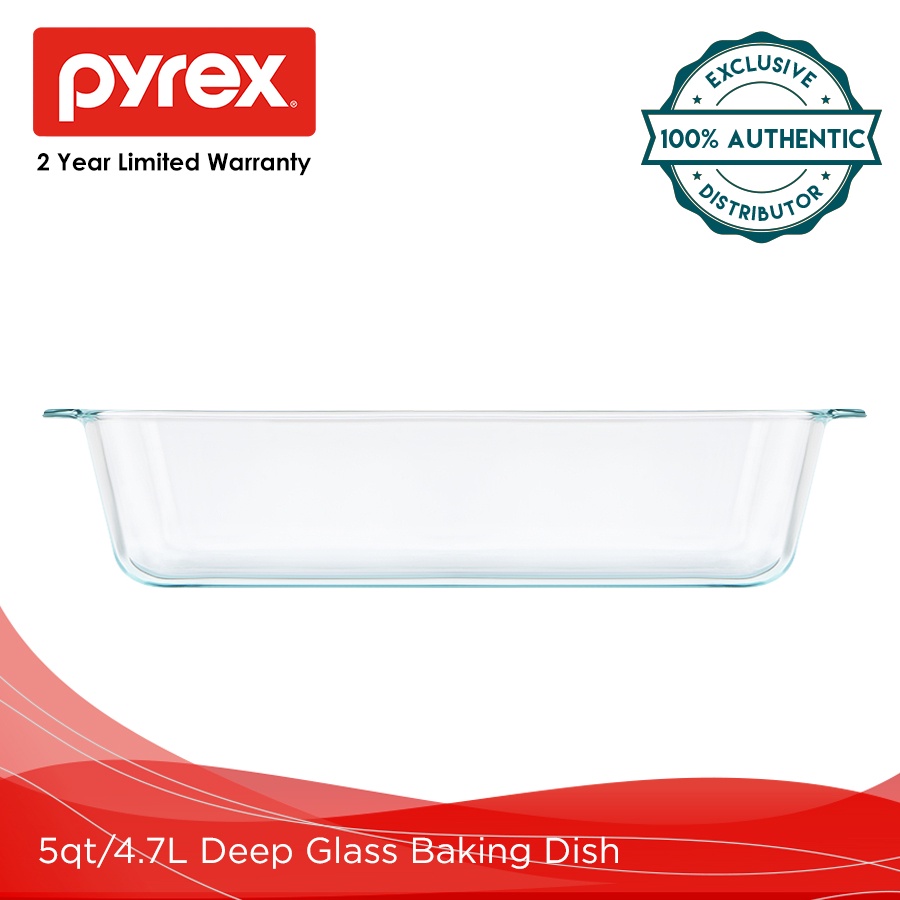 Pyrex Deep 5qt 4.7L Deep Glass Baking Dish Shopee Philippines