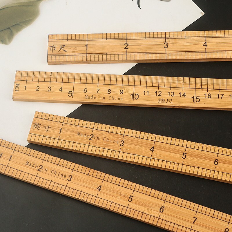 2pcs) Sewing Machine Accessories, Tailor's Wooden Ruler, 1m Bamboo Measuring  Tape For Clothes And Sewing Measuring Tools
