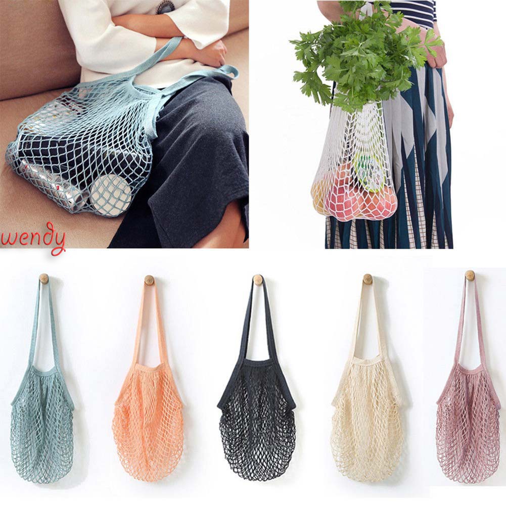 String Grocery Shopper Tote Mesh Woven Net Shoulder Bags | Shopee ...