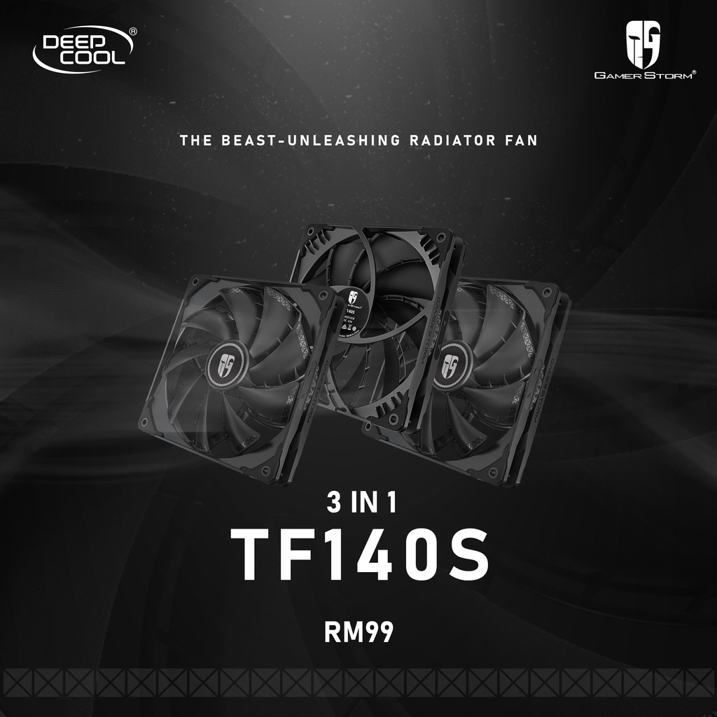 DEEPCOOL TF140S 140mm PC Case Cooling Fan (3-In-1 Pack) | Shopee ...