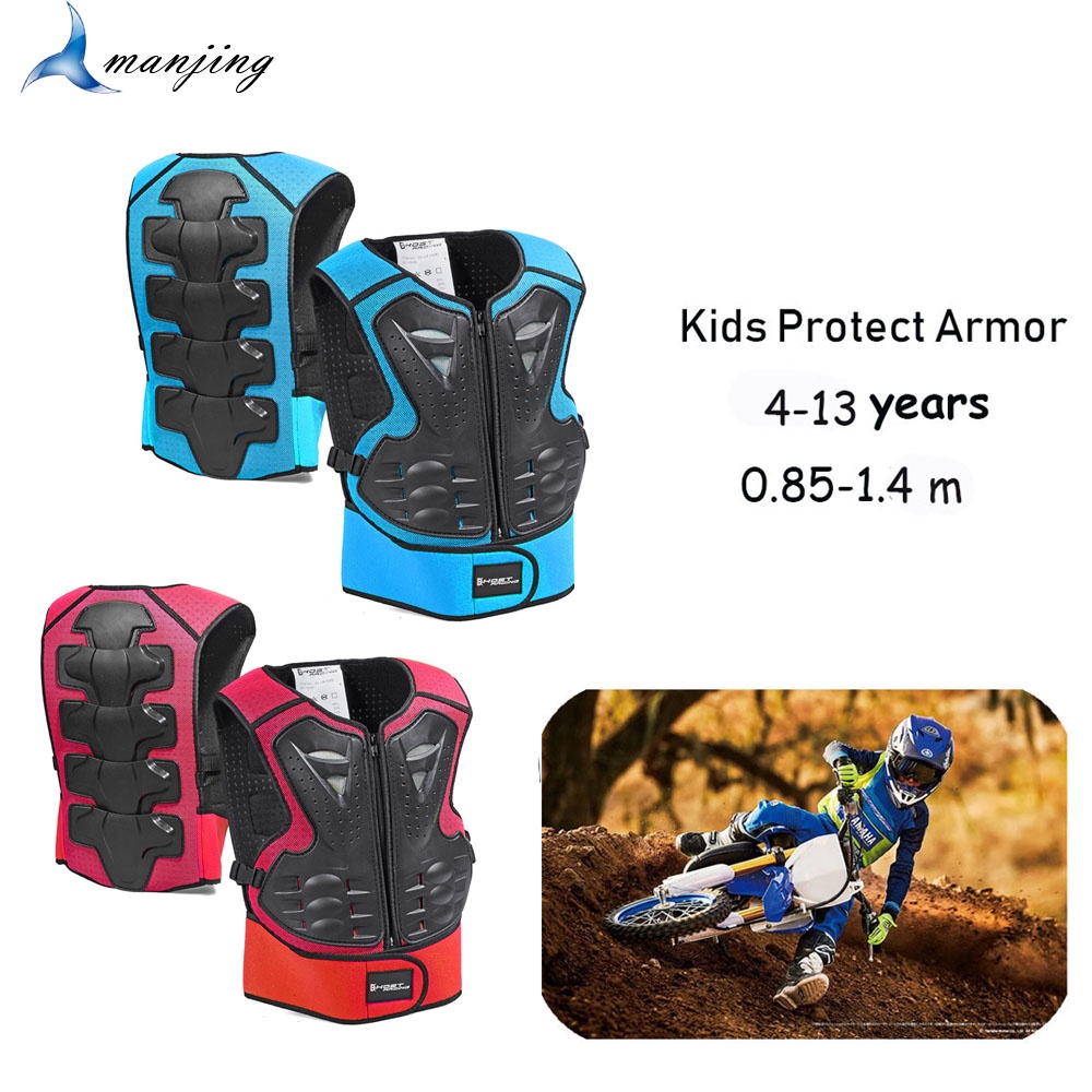 Children Baby Full Body Protect Vest Armor Motorcycle Motocross Armor Chest Back Pad MTB MX