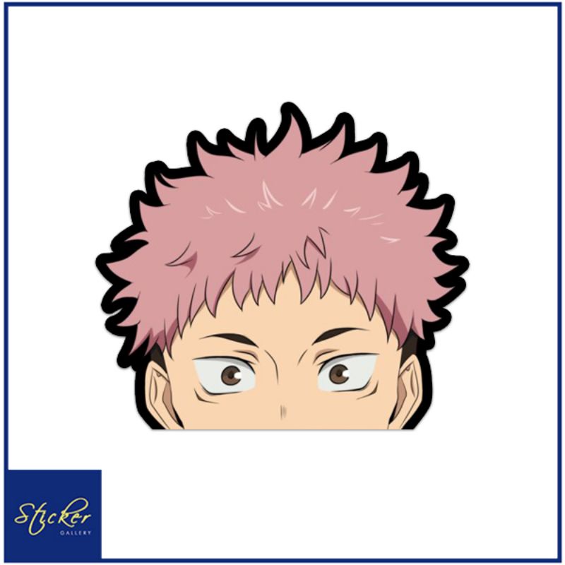 YUJI ITADORI PEEKER JUJUTSU KAISEN Waterproof Vinyl Sticker | Shopee ...