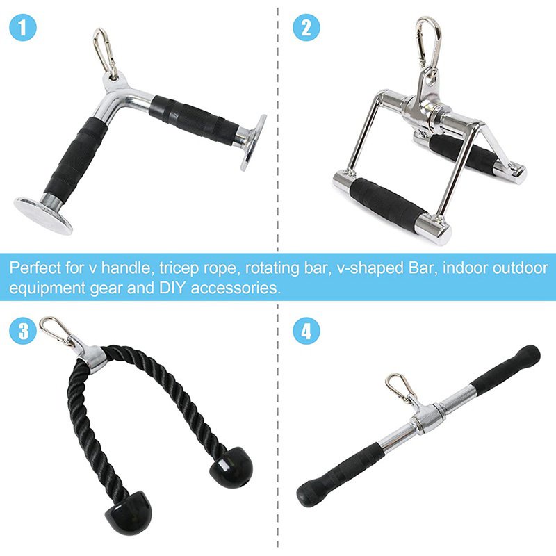 LAT Pull Down Attachment Tricep Rope Pull Down Attachment Cable Machine