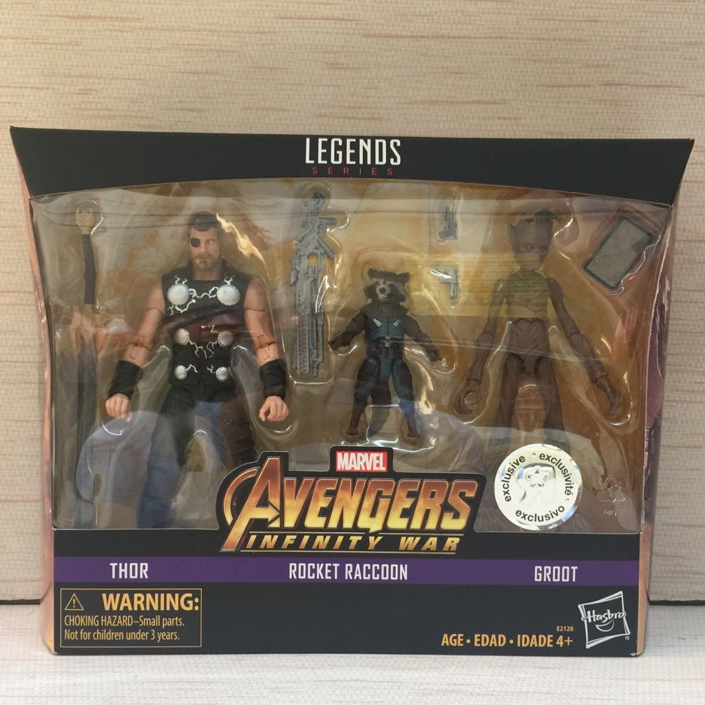 Marvel legends deals thor rocket groot