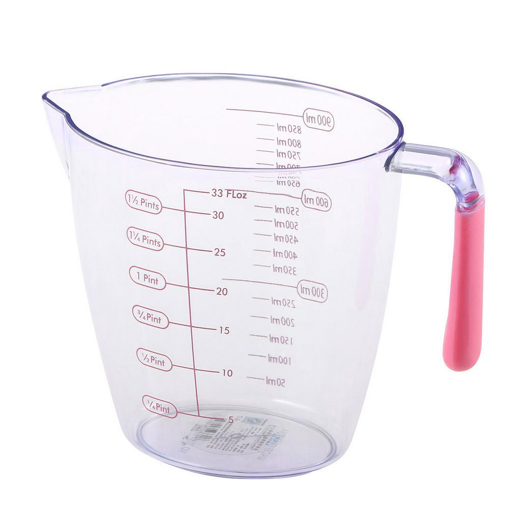 READY STOCK] 900 Ml Measuring Bowls Large Cup Pitcher Scales Cups  Transparent Shot Beaker Kitchen
