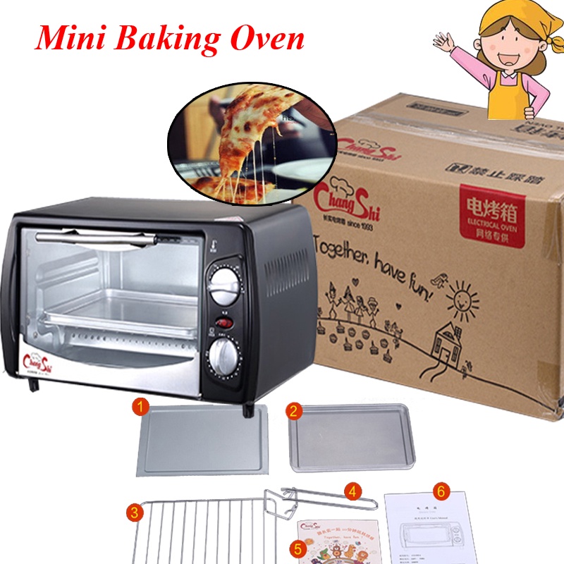 Household Mini Baking Oven 12L Stainless Steel Electric Glass Oven Cake
