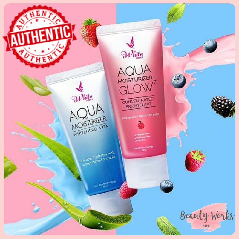 iWhite Korea Aqua Moisturizer Whitening Vita or Glow 50ml/6ml Shopee