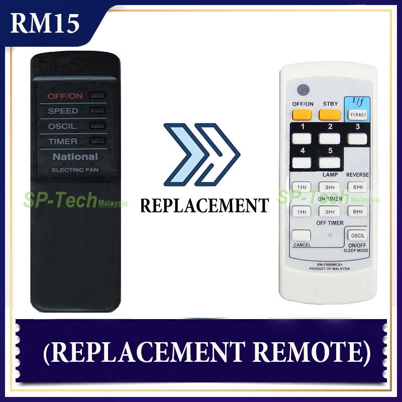 FH7I NATIONAL ELECTRIC FAN REMOTE CONTROL (REPLACEMENT) Shopee