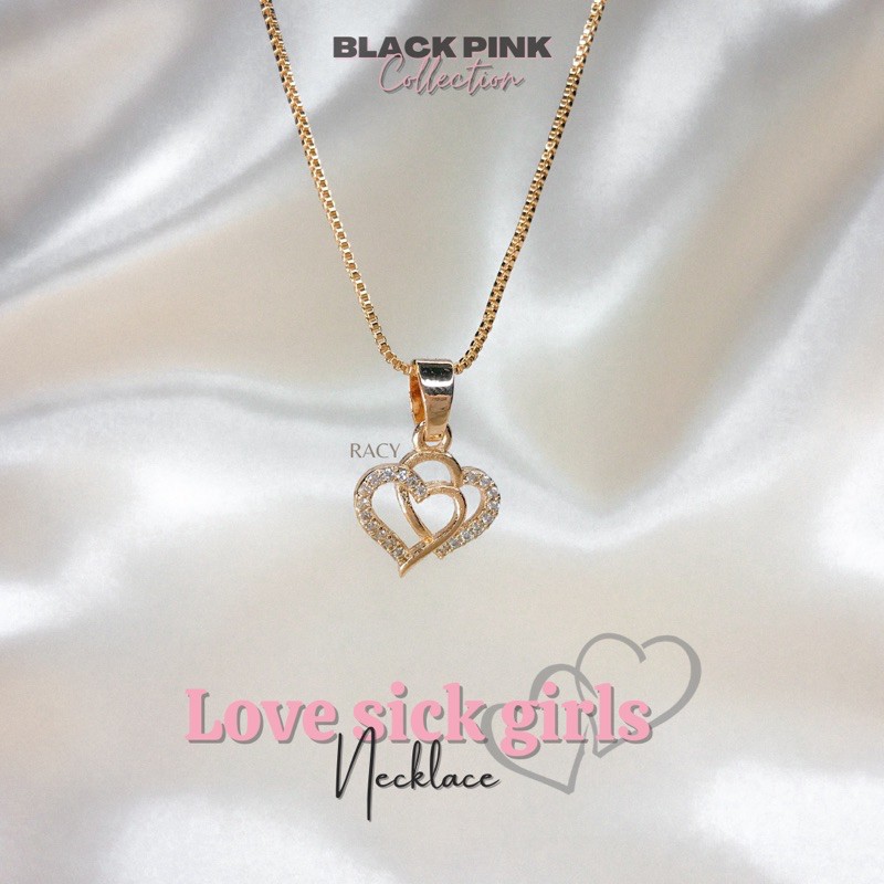 Black cute love Necklace necklaces for Blackpink girls – CIVIBUY