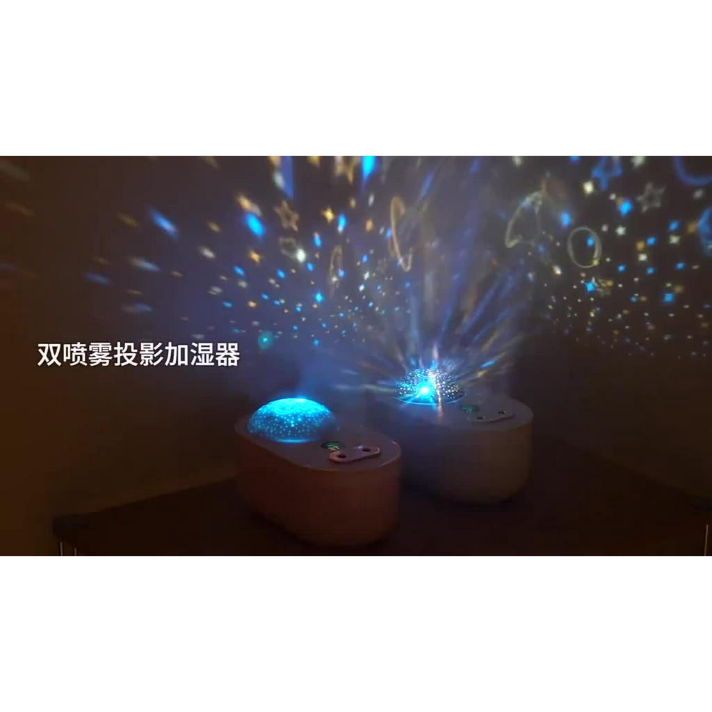 1000ML Air Humidifier Aroma Diffuser Rechargeable With Two Sprayers ...
