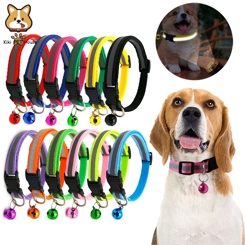Dog Collar Pet Cat Collar Adjustable Safety Reflection Collars with ...