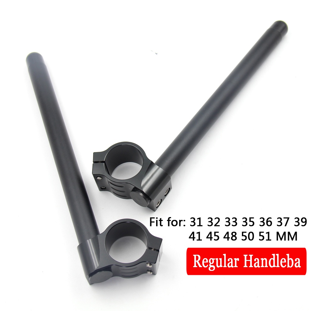 Black Fork Tube Motorcycle Clip On 7/8