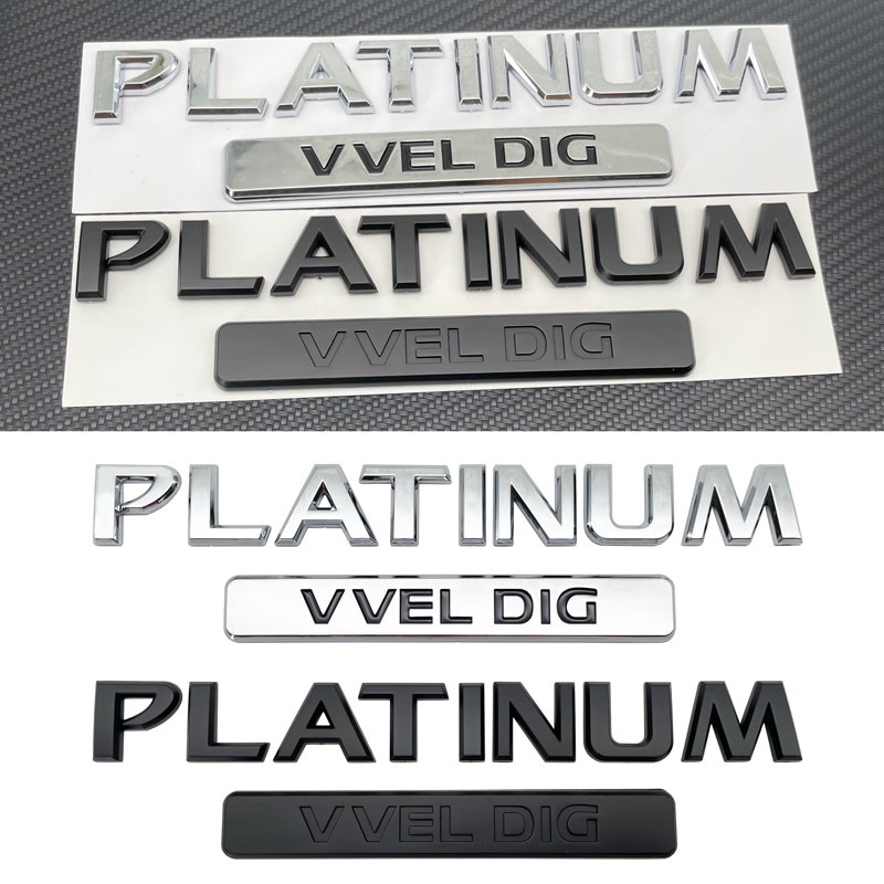 ABS Letters V8 4.8 5.6L PLATINUM VVEL DIG Emblem Badge Car Styling ...