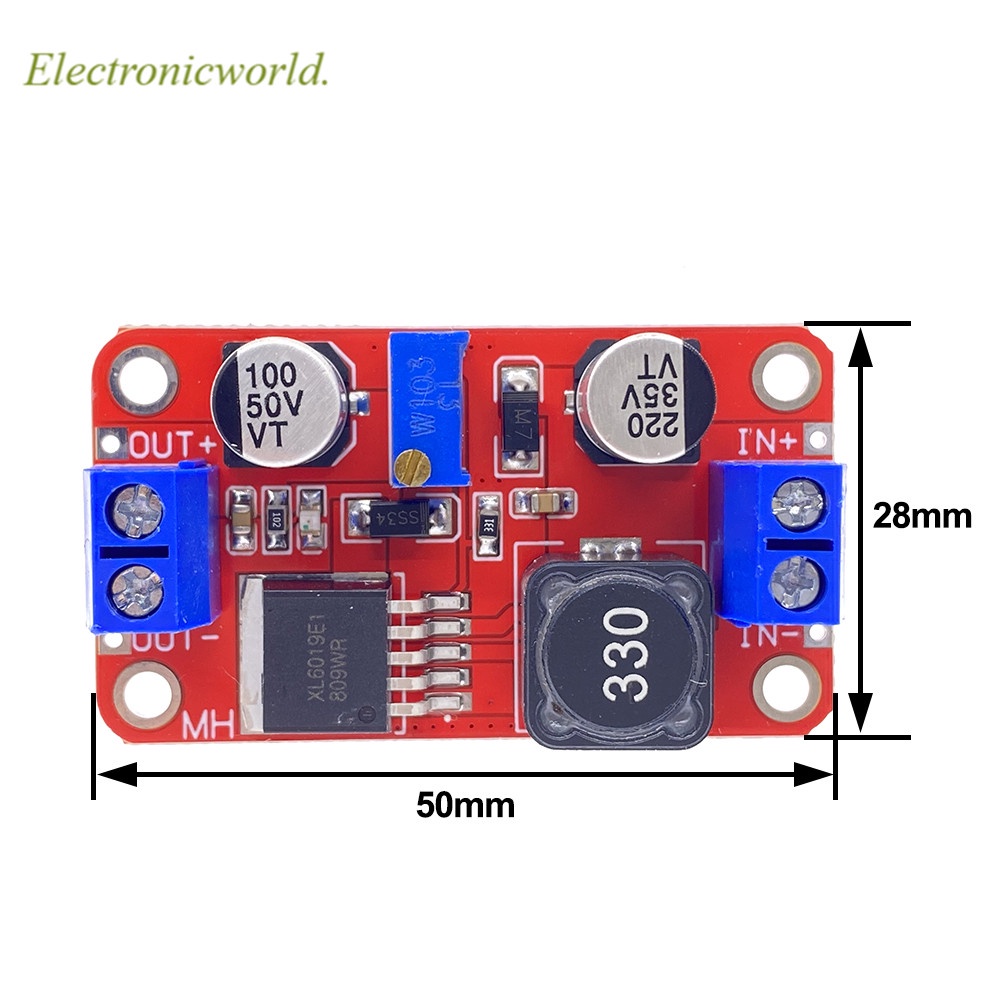 5A DC-DC Step Up Power Module Boost Volt Converter 3.3V-35V To 5V 6V 9V ...