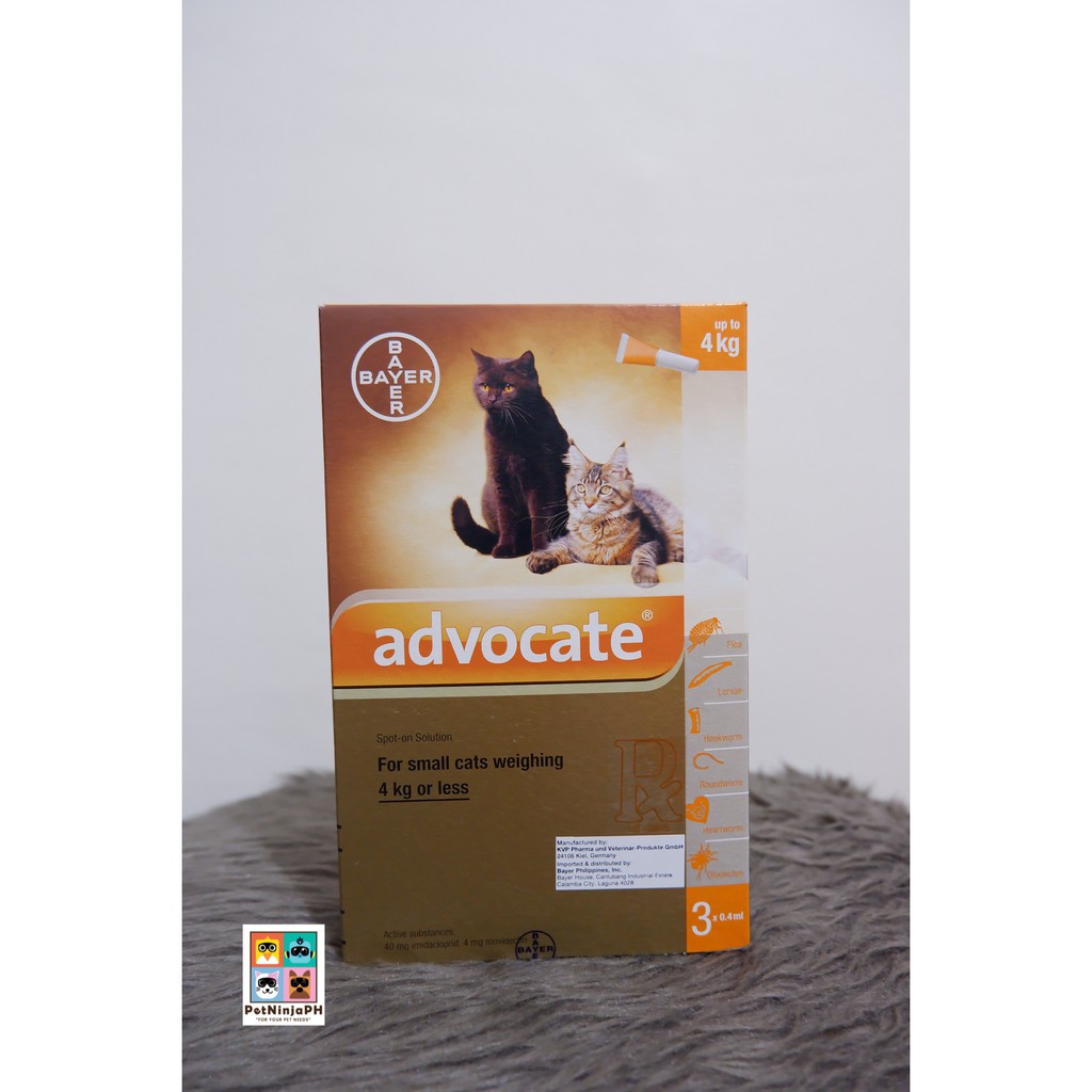 Advocate Spot on for Cats kgs or less Shopee Philippines