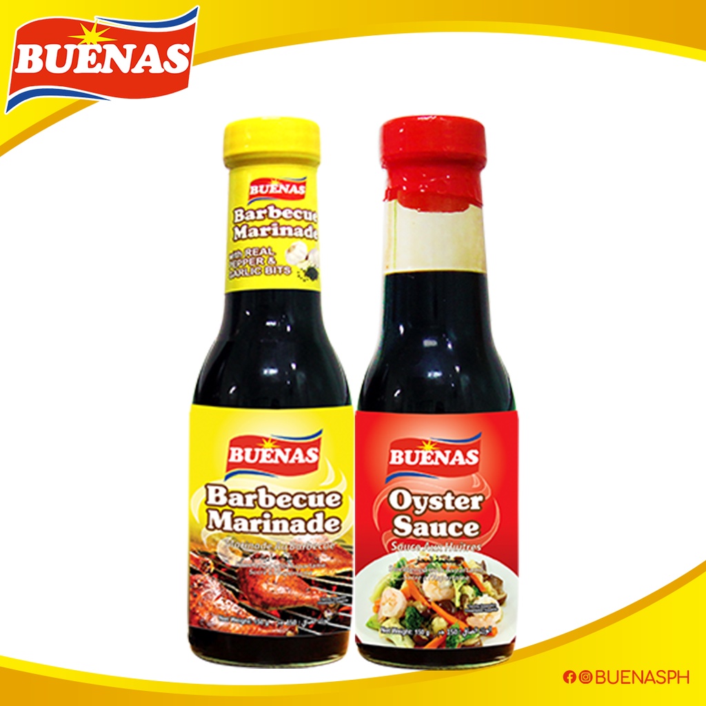 Buena Barbecue Marinade and Oyster Sauce 8oz and 6oz Shopee Philippines